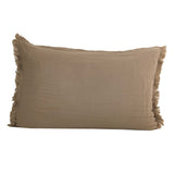 Coussin Gaze de coton - Taupe