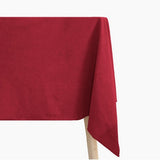 Nappe coton lavé - Carmin