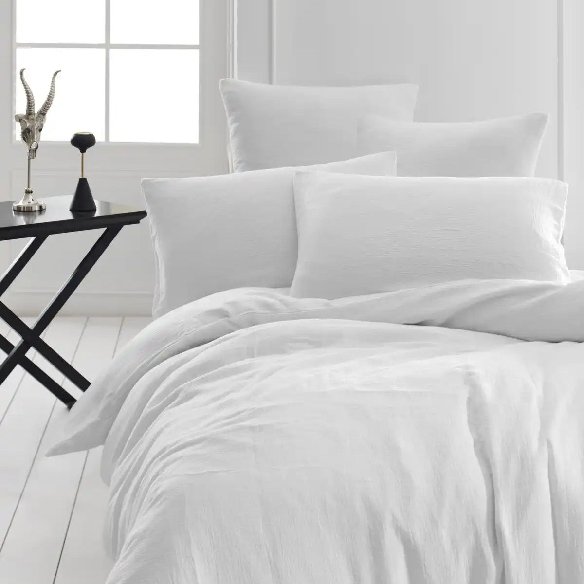 Housses de couette Gaze - Blanc Maison