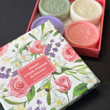 Coffret 4 mini savons - Lavande/Rose/Fleurs d'olivier/Jasmin