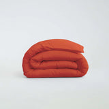 Housse de couette percale - Corail