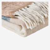 Plaid Habitat Bruna 26% Laine - Beige & Bleu