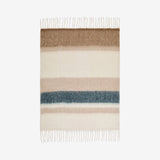 Plaid Habitat Bruna 26% Laine - Beige & Bleu