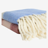 Plaid Habitat Armel 20% Laine - Rose & Bleu