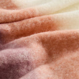 Plaid Habitat Armel 20% Laine - Rose & Bleu