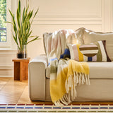 Plaid Habitat Armel 20% Laine - Rose & Marron