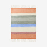 Plaid Habitat Armel 20% Laine - Vert & Orange
