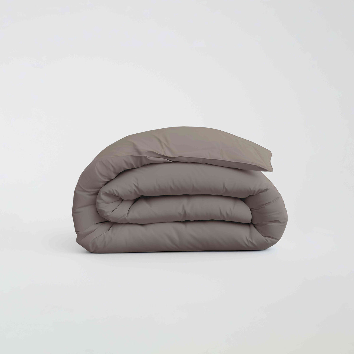 Parure de lit percale taupe