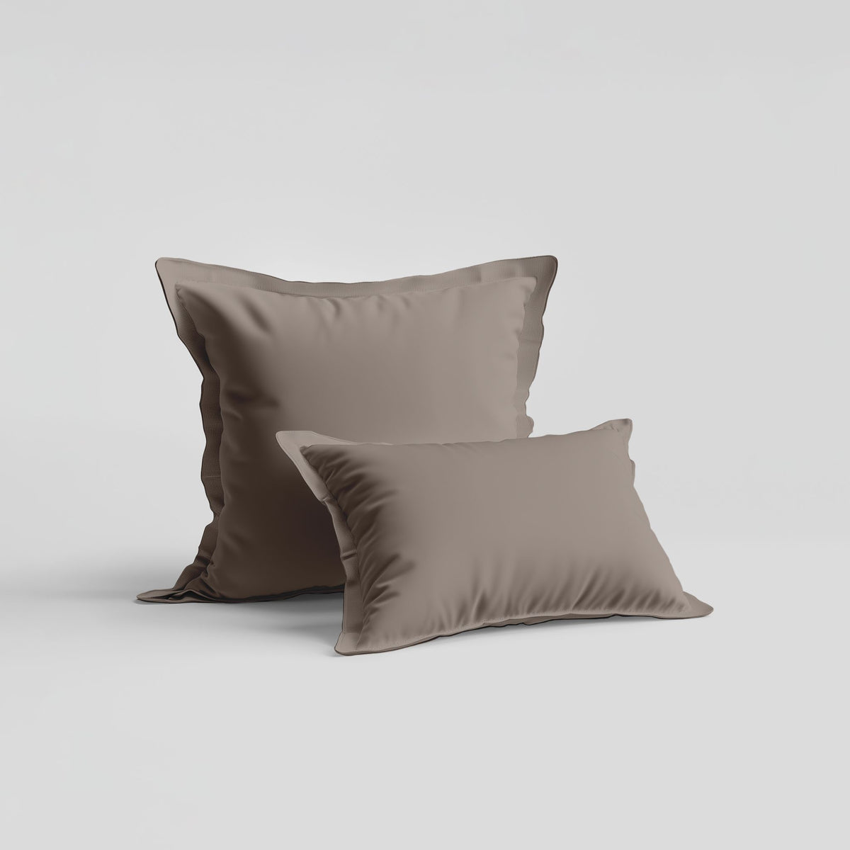 Parure de lit percale taupe