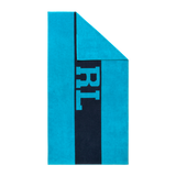 Drap plage Ralph Lauren - Signature Turquoise