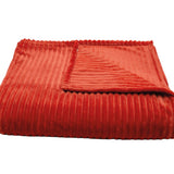 Couverture microfibres - Terracotta