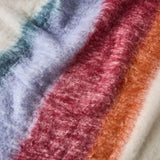 Plaid Habitat Bruna 26% Laine - Bordeaux & Lilas