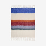 Plaid Habitat Bruna 26% Laine - Bordeaux & Lilas