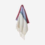 Plaid Habitat Bruna 26% Laine - Bordeaux & Lilas