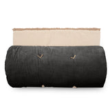 Chemin de lit velour Manelle - Caviar