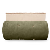 Chemin de lit velour Manelle - Kaki