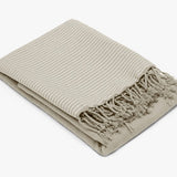 Fouta Nid d'abeille - Craie