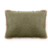 Housse de coussin velour Manelle - Kaki