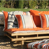 Coussin extérieur - Rayures Burnt Orange